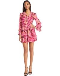 Donna Morgan - Long-sleeve A-line Dress - Lyst