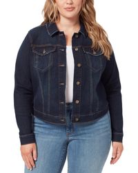 Jessica Simpson - Trendy Plus Size Pixie Long Sleeve Denim Jacket - Lyst