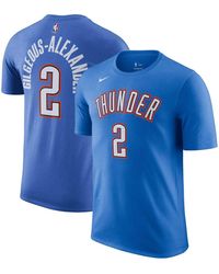 Nike - Shai Gilgeous-alexander Oklahoma City Thunder Icon 2022/23 Name And Number Performance T-shirt - Lyst