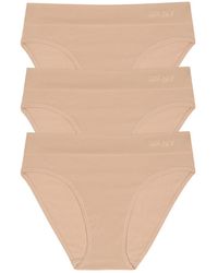 DKNY - Seamless Litewear Hi Cut Brief Underwear 3 Pack Dk5020p3 - Lyst