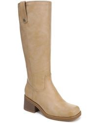 Dr. Scholls - Joplin Square Toe Block Heel Riding Tall Boots - Lyst