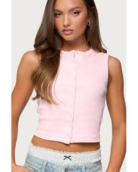 Edikted - Basel Button Up Tank Top - Lyst