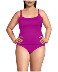 Lands' End - Plus Size Macrame Tankini Top - Lyst