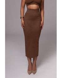 JLUXLABEL - Phoenix Suede Skirt - Lyst