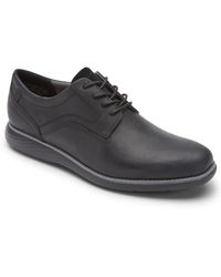 Rockport - Garett Plain Toe Suede Round Toe Oxfords - Lyst