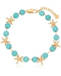 Ettika - Starfish And Linked Anklet - Lyst