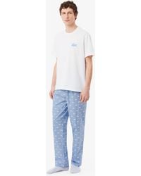Lacoste - Short-sleeve T-shirt And Pajama Pants - Lyst