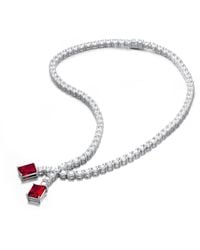 Genevive Jewelry - Sterling Silver White Gold Plated - Lyst
