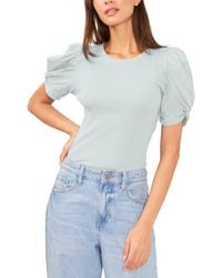 1.STATE - Puff Sleeve Short Sleeve Knit T-shirt - Lyst