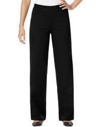 Woman Within - Petite Within Fineline Stretch Denim Wide-leg Pull-on Jeans - Lyst