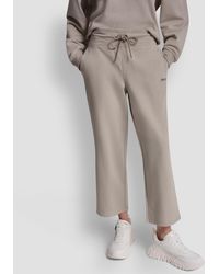 DKNY - Metallic Bubble Logo Crop Pants - Lyst
