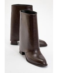 Prologue Shoes - Ellas Chunky Heel Boot - Lyst