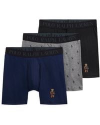 Polo Ralph Lauren - 3-pack Elastic Waist Boxer Briefs Holiday Gift Set - Lyst