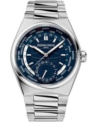 Frederique Constant - Swiss Automatic Highlife Worldtimer Manufacture Stainless Steel Bracelet Watch 41mm - Lyst