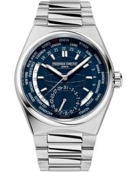 Frederique Constant - Swiss Automatic Highlife Worldtimer Manufacture Stainless Steel Bracelet Watch 41mm - Lyst
