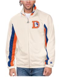 Starter - Distressed Denver Broncos Vintage-like Rebound Full-zip Track Jacket - Lyst