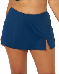 macys swim skirts
