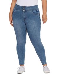 Seven7 - Plus Size Sky High Skinny Jeans - Lyst
