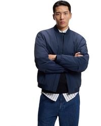 BOSS - Boss By Water-repellent Soft-touch Fabric Bomber Jacket - Lyst