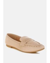 LONDON RAG - Lumina Penny Strap Studded Loafers - Lyst