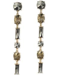 INC International Concepts - Gold-tone Mixed Stone Linear Drop Earrings - Lyst