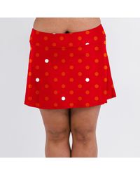 Calypsa - Plus Size Short Swim Skort - Lyst