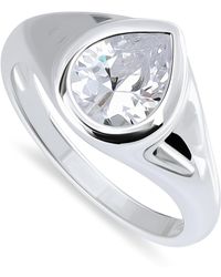Giani Bernini - Cubic Zirconia Pear-shape Statement Ring (2-1/2 Ct. T.w. - Lyst