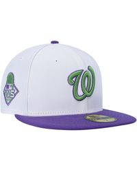 KTZ - Washington Nationals Side Patch 59fifty Fitted Hat - Lyst
