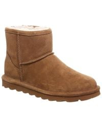 BEARPAW - Alyssa Solid Pull-on Ankle Boots - Lyst