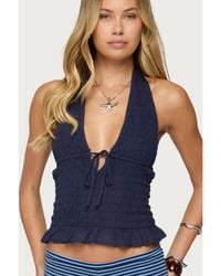 Edikted - Larissa Scrunch Halter Top - Lyst