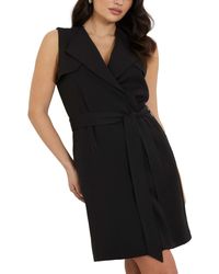 Guess - Everly Sleeveless Belted Trench Dress - Lyst