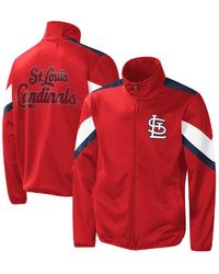 G-III Sports by Carl Banks Braves Off Tackle Full-Zip Track Jacket