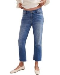 Hatch Collection - Maternity The Under The Bump Crop Jean - Lyst