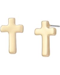 Robert Lee Morris - Cross Stud Earrings - Lyst