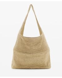 Mango - Lurex Shoulder Bag - Lyst