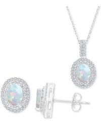 Macy's - 2-pc. Set Lab-grown (1-1/6 Ct. T.w. - Lyst