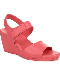 Naturalizer - Imani Open Round Toe Wedge Sandals - Lyst