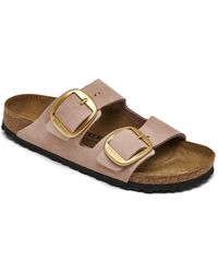 Birkenstock - Arizona Big Buckle Oiled Leather Sandals From Finish Line - Lyst