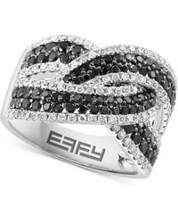 Effy - Effy Black & White Diamond Knot Ring (2-1/3 Ct. T.w. - Lyst