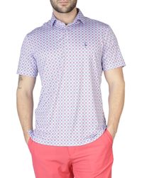 Tailorbyrd - Geo Floral Performance Polo Shirts - Lyst