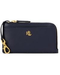 Ralph Lauren - Leather L-zip Card Case Wallet - Lyst