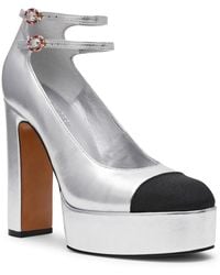Steve Madden - Peyton Cap-toe Platform Mary-jane Pumps - Lyst