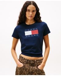 Tommy Hilfiger - Flag Logo T-shirt - Lyst