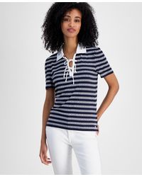 Tommy Hilfiger - Dot-stripe Polo Shirt - Lyst