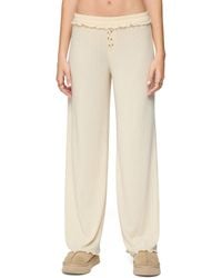 Edikted - Posy Ruffle Pointelle Pants - Lyst