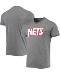 Sportiqe - Heather Gray Brooklyn Nets Moments Mixtape Comfy Tri-blend T-shirt - Lyst
