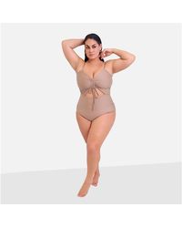 Rebdolls - Plus Size Amara Drawstring Cut Out Swimsuit - Lyst