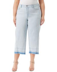 Jessica Simpson - Trendy Plus Size Melody Cropped Wide-leg Jeans - Lyst