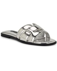 Nine West - Germani Woven Flat Slip-on Sandals - Lyst