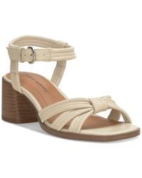 Lucky Brand - Jolenne Adjustable Strap Block-heel Sandals - Lyst